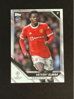 CARD TOPPS UEFA CHAMPIONS LEAGUE GIAPPONE ROOKIE ANTHONY ELANGA MANCHESTER UNITED - Andere & Zonder Classificatie