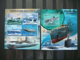 Submarines Ships # Guinea Bissau 2012 MNH #5792 - Sous-marins