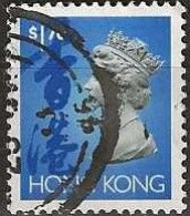 HONG KONG 1992 Queen Elizabeth II - $1.70 - Ultram, Black And Blue FU - Usati