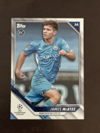 CARD TOPPS UEFA CHAMPIONS LEAGUE GIAPPONE ROOKIE JAMES Mc ATEE MANCHESTER CITY - Andere & Zonder Classificatie