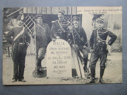 CPA 73 Savoie Sommet Du Col Du MONT CENIS LANSLEVILLARD Vers Lanslebourg - La Borne Frontière LES DOUANIERS Douane 1917 - Val Cenis