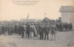 CPA 91 LES GREVES DE DRAVEIL VIGNEUX / LA JOURNEE SANGLANTE / LA REUNION EN PLEIN VENT - Draveil