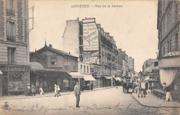 CPA 92 ASNIERES / RUE DE LA STATION / MAGASIN VLADIMIR - Asnieres Sur Seine