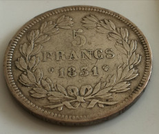5 FR  Type Domard Tranche En Relief 1831 Q - 5 Francs