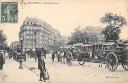 CPA 92 LEVALLOIS PERRET / PORTE D'ASNIERES / TRAMWAY / Cliché Rare - Levallois Perret