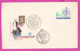 274998 / Czechoslovakia Stationery Cover 1979 - World Philatelic Exhibition Philaserdica'79 Bulgaria Woman Folk Costume  - Sobres