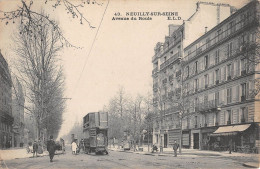 CPA 92 NEUILLY SUR SEINE / AVENUE DU ROULE / TRAMWAY - Neuilly Sur Seine