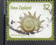 NEW ZEALAND NUOVA ZELANDA 1979 SHELLS CIRCULAR SAW ASTRAEA HELIOTROPIUM 2$ USED USATO OBLITERE' - Usados