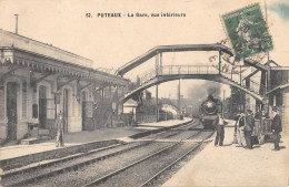 CPA 91 PUTEAUX / LA GARE / VUE INTERIEURE / TRAIN - Puteaux