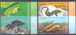 2023. Moldova, Fauna, Red Book Of Moldova, Amphibies And Reptilies, 4v,  Mint/** - Moldavie