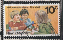 NEW ZEALAND NUOVA ZELANDA 1979 IYC INTERNATIONAL YEAR OF THE CHILDREN 10c USED USATO OBLITERE' - Usati
