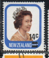 NEW ZEALAND NUOVA ZELANDA 1979 SURCHARGED QUEEN ELIZABETH II 14c On 10c USED USATO OBLITERE' - Gebruikt