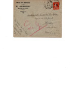 LETTRE AFFRANCHIE  TIMBRE DE FRANCHISE MILITAIRE N° 5 - OBLITERE CAD BOUGIE -CONSTANTINE  -ALGERIE - Timbres De Franchise Militaire