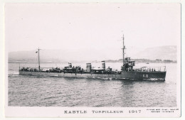 CPM - "KABYLE" -  Torpilleur - 1917 - Oorlog