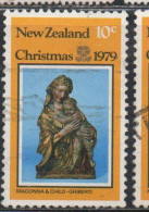 NEW ZEALAND NUOVA ZELANDA 1979 VIRGIN AND CHILD CHRISTMAS NATALE NOEL WEIHNACHTEN NAVIDAD 10c USED USATO OBLITERE' - Usados