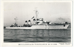 CPM -  "BOULONNAIS" - Torpilleur - 25/10/1935 - Guerre