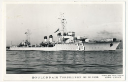 CPM -  "BOULONNAIS" - Torpilleur - 25/10/1935 - Guerra