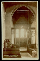 Ref 1627 - Early Real Photo Postcard - Interior Of Meldreth Church - Cambridgeshire - Sonstige & Ohne Zuordnung