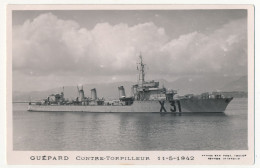 CPM -  "GUÉPARD" Contre-Torpilleur - 11/5/1942 - Guerre