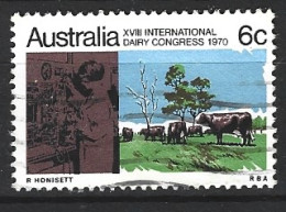 AUSTRALIE. N°421 De 1970 Oblitéré. Vaches. - Vaches