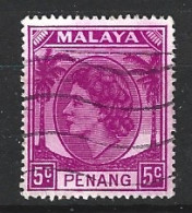 PENANG. N°26 Oblitéré De 1954-5. Elizabeth II. - Penang