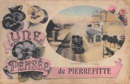 CPA 93 UNE PENSEE DE PIERREFITTE / TRAIN / GARE - Pierrefitte Sur Seine