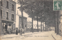 CPA 93 ROMAINVILLE / PLACE DES TROIS COMMUNAUX / COMMERCE / BUVETTE - Romainville
