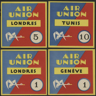 1923 - 1933 AVIATION AIR UNION (deviendra Air France En 1933) Etiquettes Bagage (Luggage Labels) - Andere & Zonder Classificatie