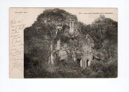 Indochine Cambodge Souvenir D'Angkor DND Ecrite Timbrée Voyagée 1906 TB Colonies Françaises 2 Scans - Cambodge