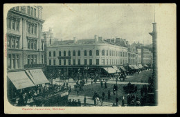 Ref 1627 -  Early Postcard - Castle Junction Belfast Ireland - Shops & Tram - Belfast