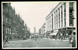 Ref 1627 -  Early Postcard - Policeman On Traffic Duty - High Street Belfast - Ireland - Belfast