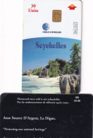 SEYCHELLES-CHIP PHONECARD BEACH-USED. - Seychelles