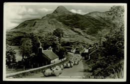 Ref 1628 -  1951 Real Photo Postcard - Sheep Changing Pastures Glen Coe Village Argyllshire - Argyllshire