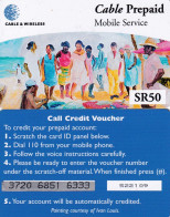 SEYCHELLES-SR 50- PRE PAID CARD-USED. - Seychellen