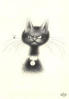 Albert DUBOUT - Editions Jean Dubout N'D 36 - CHAT - Mouche - Dubout