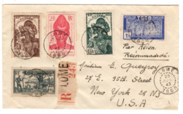 Togo - June 23, 1945 Lome Cover To The USA - Briefe U. Dokumente