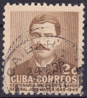 Cuba YT 354 Mi 303 Année 1952 (Used °) Général José Maceo - Usados