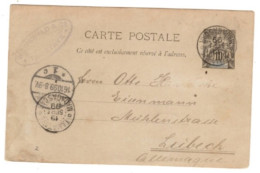 Madagascar – Sainte-Marie - September 19, 1904 Postal Card To Germany - Otros & Sin Clasificación