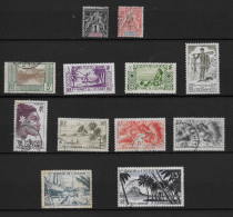 ETS DE L' OCEANIE 12 TIMBRES OBLITERES  (YT) VALEUR 39,00  EUROS - Used Stamps