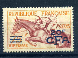 REUNION  YT 318  Hippisme Surchage CFA / Oblitéré   Côte 43€ - Gebruikt