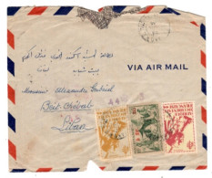 French Sudan - 1943 Censored Bamako Cover To Lebanon - Covers & Documents