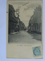 CPA 72 Sarthe -  MAYET - Rue De La Gare - Carte Décollée - Mayet