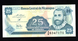 NICARAGUA P-170  25 Centavos  1991  Serie A/E -  UNC  NEUF  SIN CIRCULAR - Nicaragua