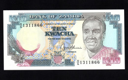 ZAMBIA  P-31b  10 Kwacha  ND 1989-91   UNC  NEUF  SIN CIRCULAR - Zambie