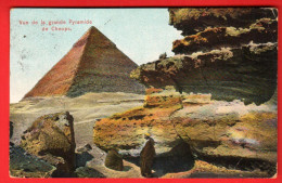 ZWO-20  Great Pyramide Of Cheops. Used 1912 To Switzerland - Pyramiden