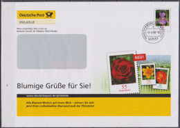 Eigenausgabe Der Post EA F328 -9.-6.08  Schwertlilie, Blumige Grüse Für Sie! (dg 126) - Briefomslagen - Gebruikt
