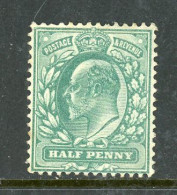 Great Britain MH 1911 King Edward Vll - Unused Stamps