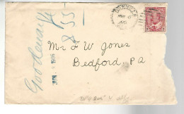 52048 ) Cover Canada Postmark Duplex  With Enclosure - 1903-1954 Rois