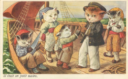 Chats Humanisés - Petit Navire - Katten