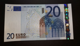 Spain 10V M021  UNC Trichet  Signature - 20 Euro
